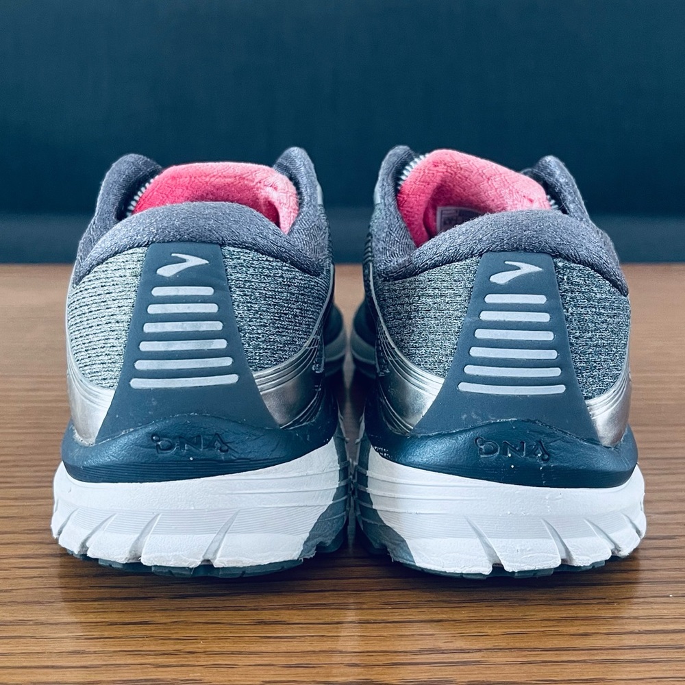Brooks 1202681B079 Women's Adrenaline GTS 18 Ebony/Silver/Pink Sneakers Sz 9.5 - Picture 14 of 16